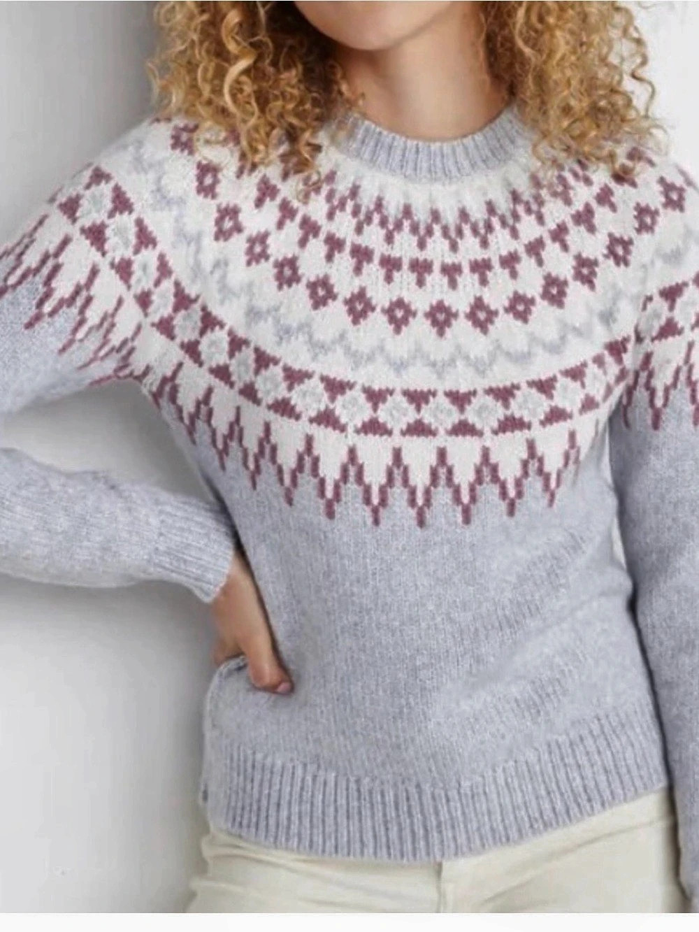 Marine Layer Sweater in Blue & Pink